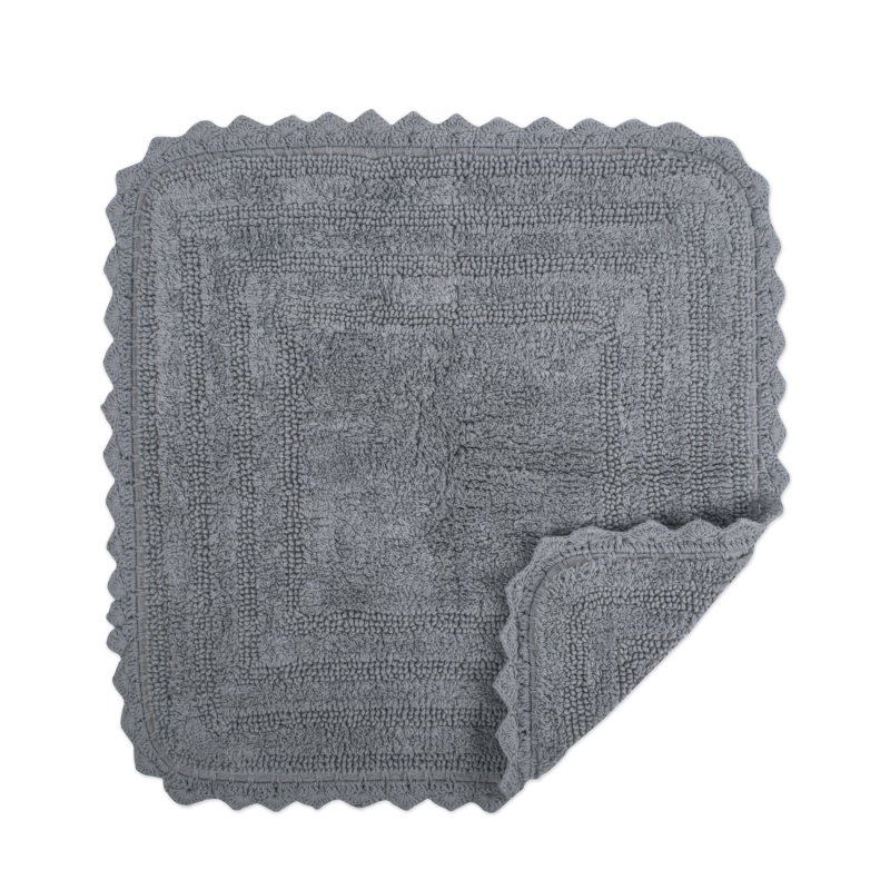 Crochet Collection Reversible Bath Mat, Round