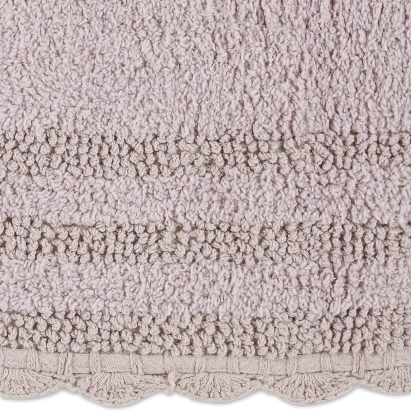Crochet Collection Reversible Bath Mat, Round