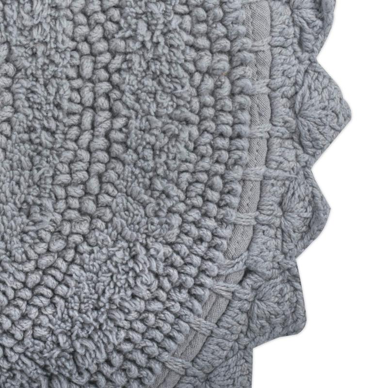 Crochet Collection Reversible Bath Mat, Round