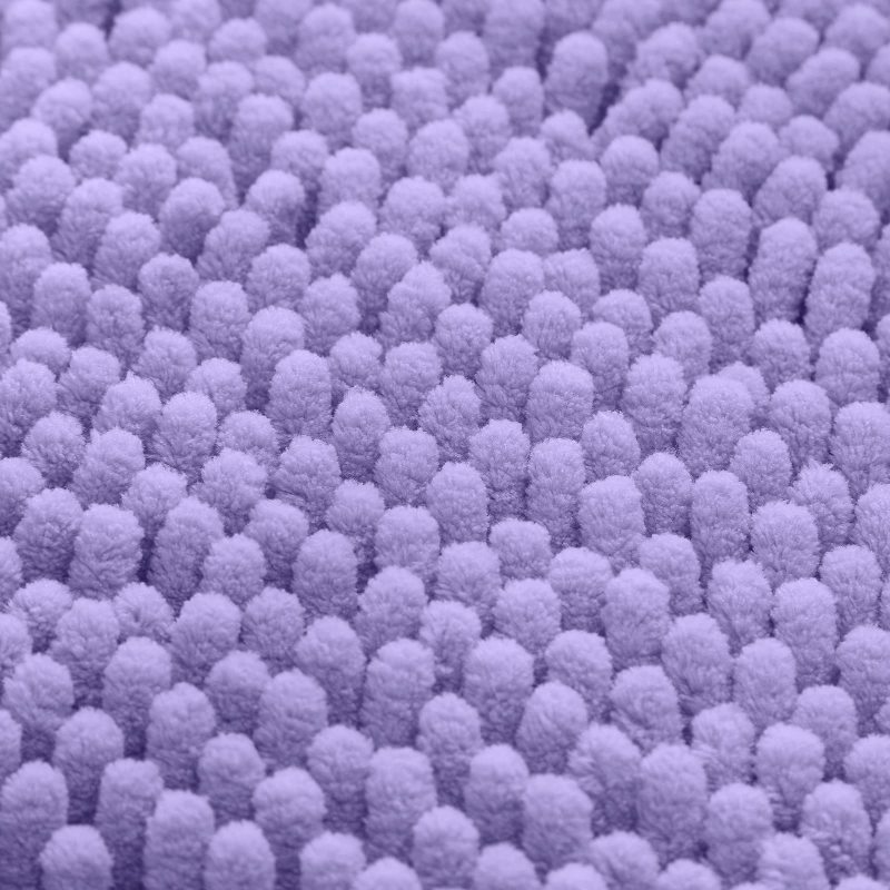3 Pieces Bathroom Rugs, Ultra Soft Non Slip Absorbent Chenille Toilet Bath Mat Set
