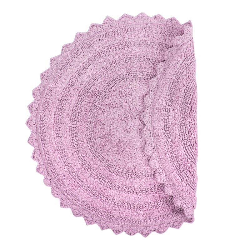 Crochet Collection Reversible Bath Mat, Round
