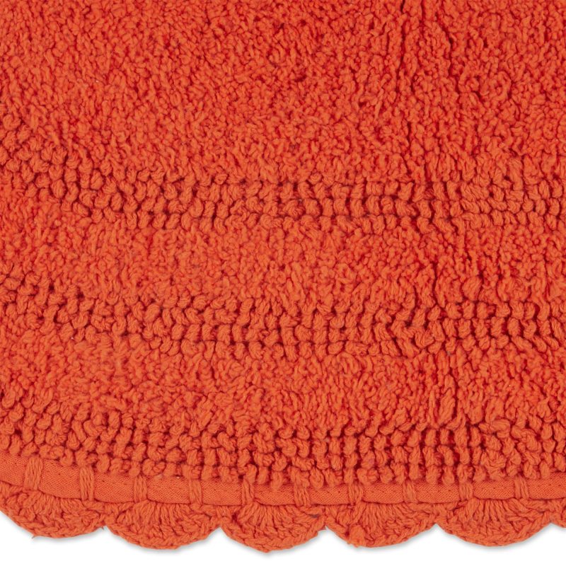 Crochet Collection Reversible Bath Mat, Round