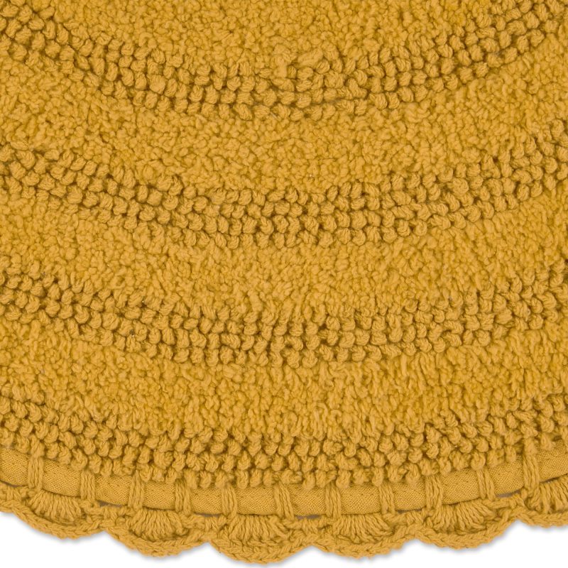 Crochet Collection Reversible Bath Mat, Round