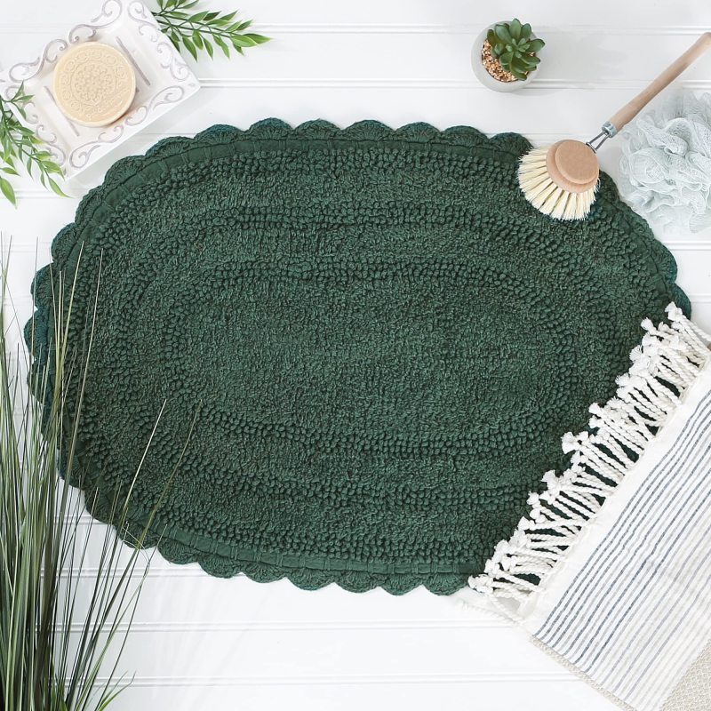Crochet Collection Reversible Bath Mat, Round