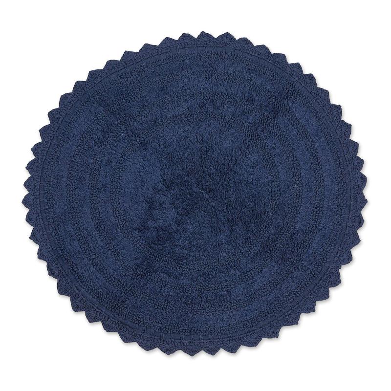 Crochet Collection Reversible Bath Mat, Round