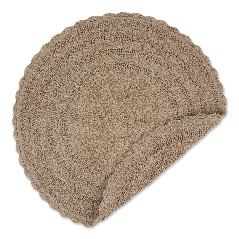 Crochet Collection Reversible Bath Mat, Round