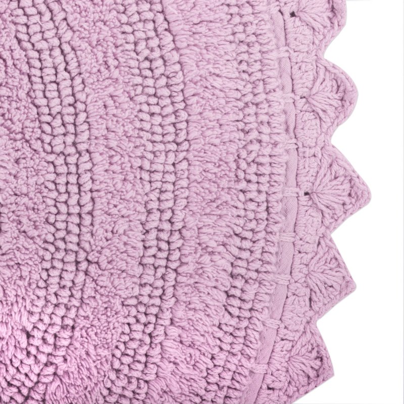 Crochet Collection Reversible Bath Mat, Round
