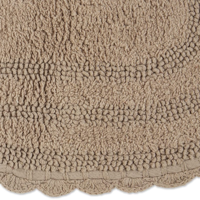 Crochet Collection Reversible Bath Mat, Round
