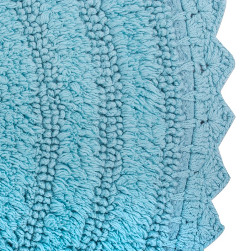 Crochet Collection Reversible Bath Mat, Round