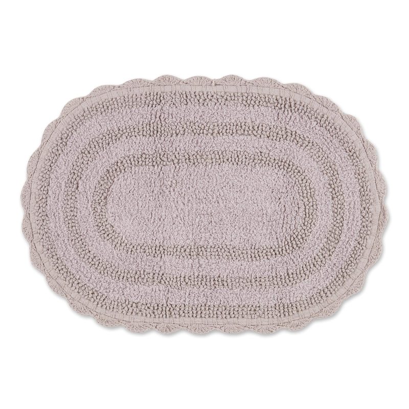 Crochet Collection Reversible Bath Mat, Round