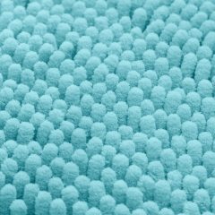 3 Pieces Bathroom Rugs, Ultra Soft Non Slip Absorbent Chenille Toilet Bath Mat Set