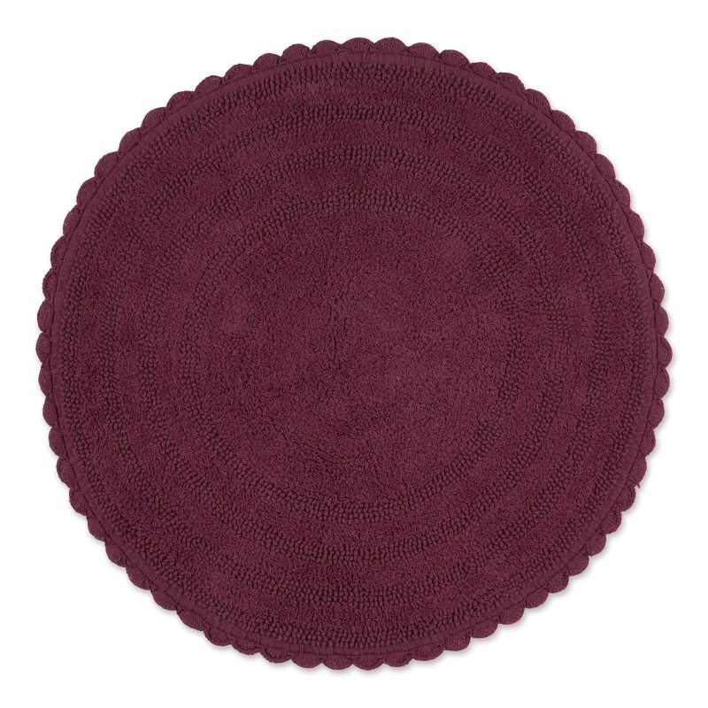 Crochet Collection Reversible Bath Mat, Round