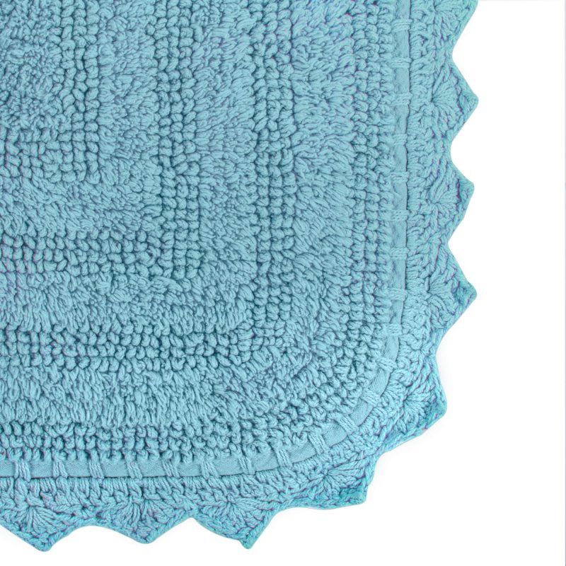 Crochet Collection Reversible Bath Mat, Round