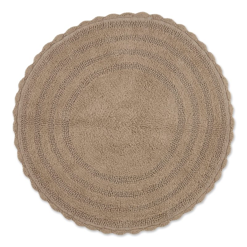 Crochet Collection Reversible Bath Mat, Round