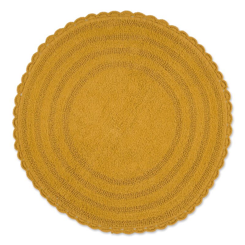 Crochet Collection Reversible Bath Mat, Round