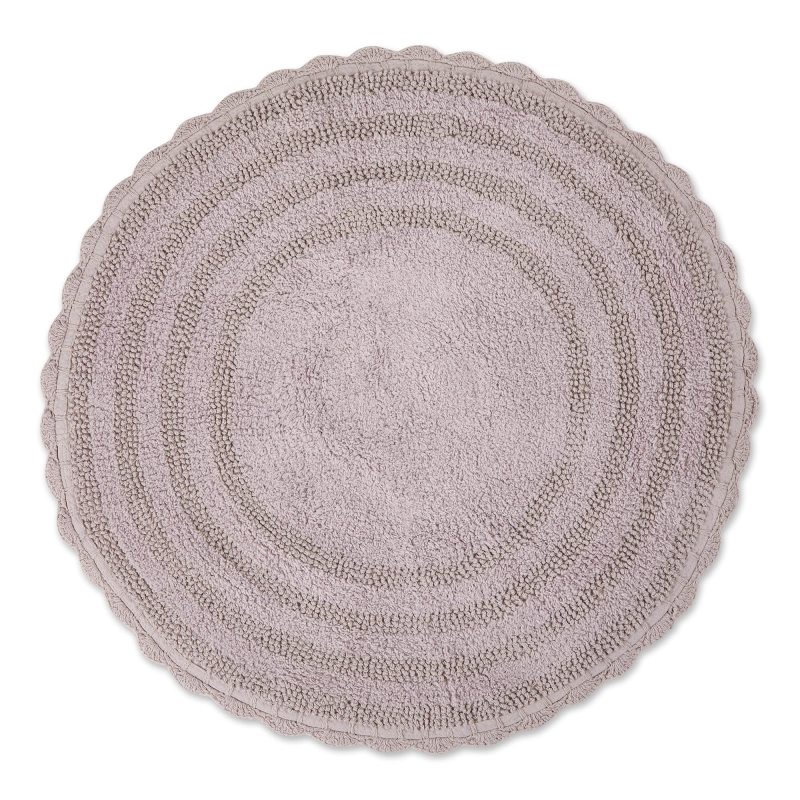 Crochet Collection Reversible Bath Mat, Round