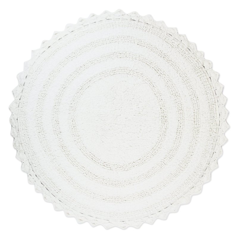 Crochet Collection Reversible Bath Mat, Round