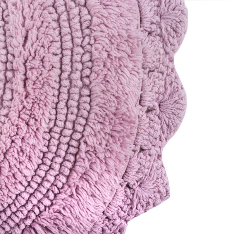 Crochet Collection Reversible Bath Mat, Round