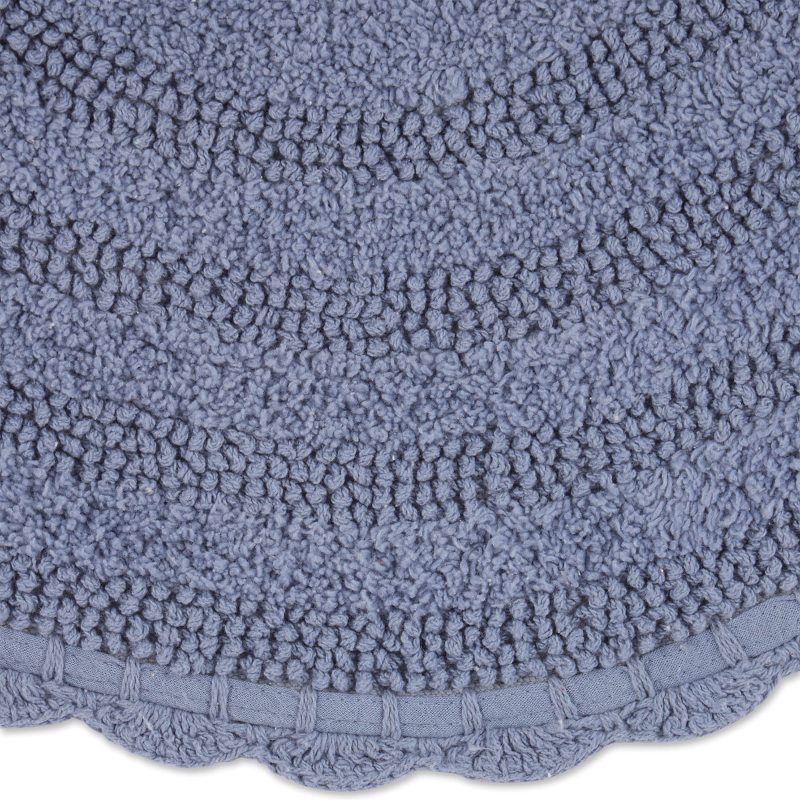Crochet Collection Reversible Bath Mat, Round