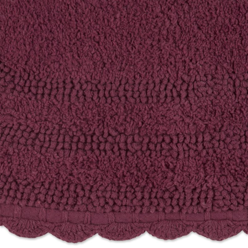 Crochet Collection Reversible Bath Mat, Round