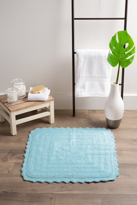Crochet Collection Reversible Bath Mat, Round