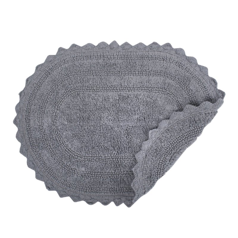 Crochet Collection Reversible Bath Mat, Round