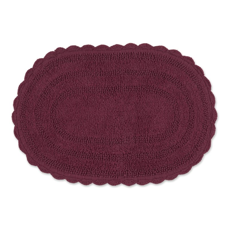 Crochet Collection Reversible Bath Mat, Round