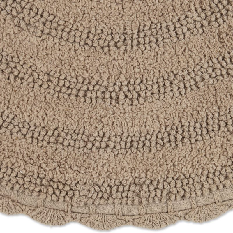Crochet Collection Reversible Bath Mat, Round