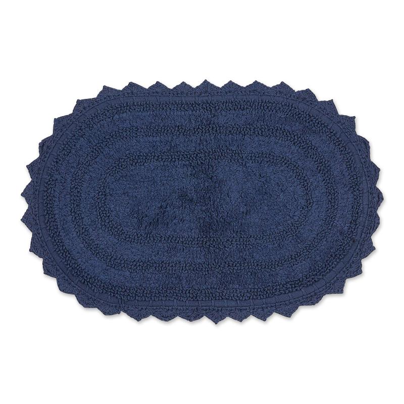 Crochet Collection Reversible Bath Mat, Round