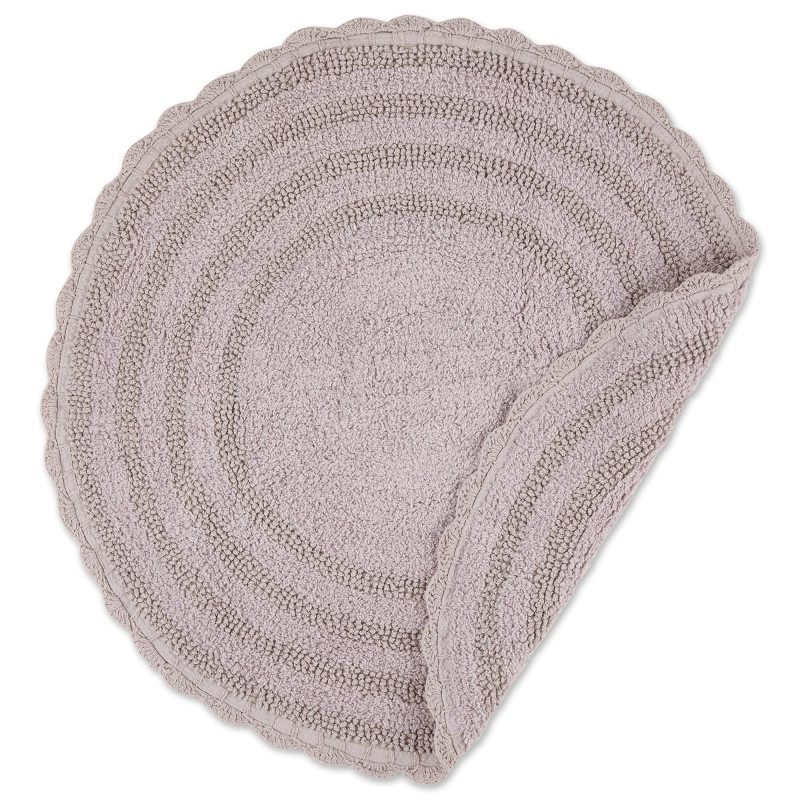Crochet Collection Reversible Bath Mat, Round