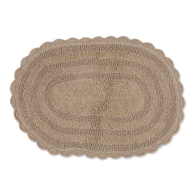 Crochet Collection Reversible Bath Mat, Round