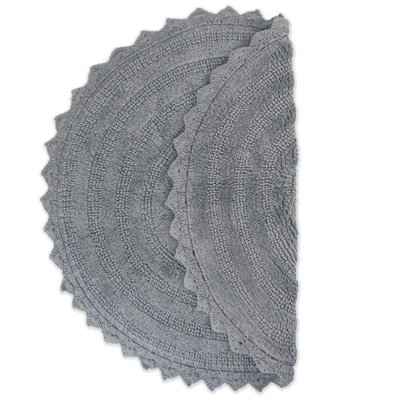 Crochet Collection Reversible Bath Mat, Round