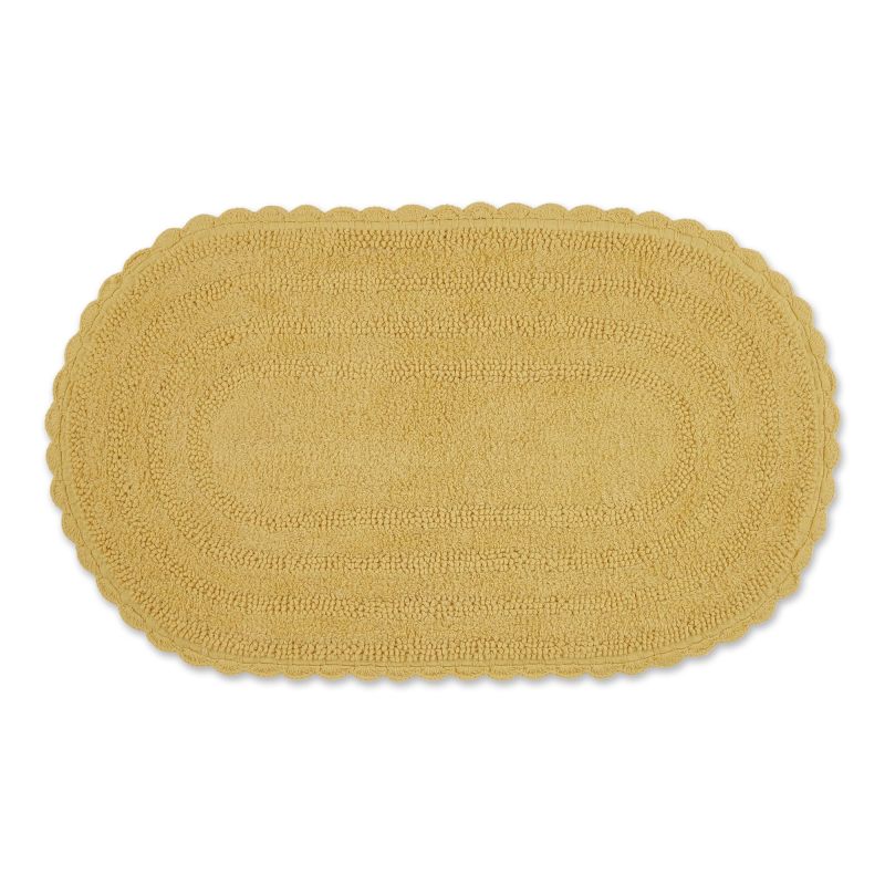 Crochet Collection Reversible Bath Mat, Round