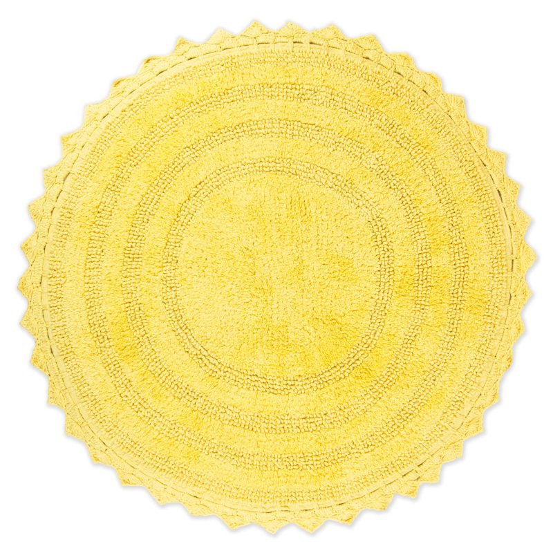 Crochet Collection Reversible Bath Mat, Round