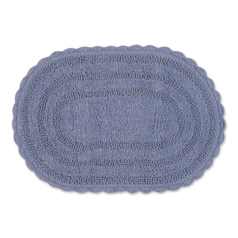 Crochet Collection Reversible Bath Mat, Round