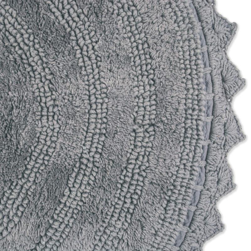 Crochet Collection Reversible Bath Mat, Round