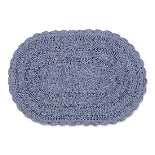 Crochet Collection Reversible Bath Mat, Round