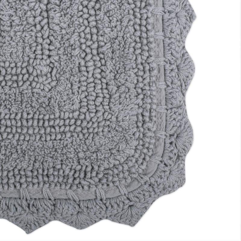 Crochet Collection Reversible Bath Mat, Round