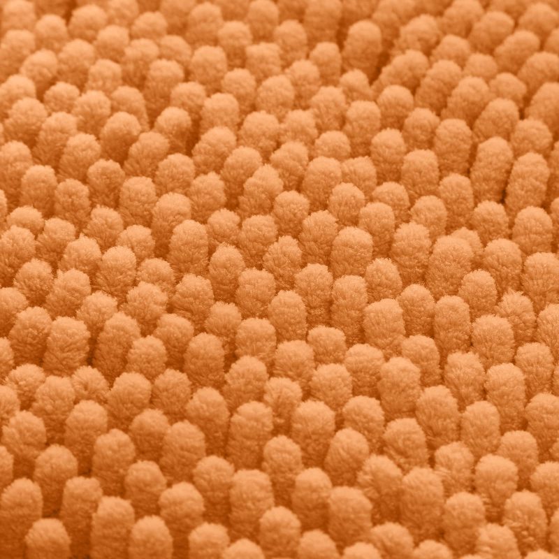 3 Pieces Bathroom Rugs, Ultra Soft Non Slip Absorbent Chenille Toilet Bath Mat Set
