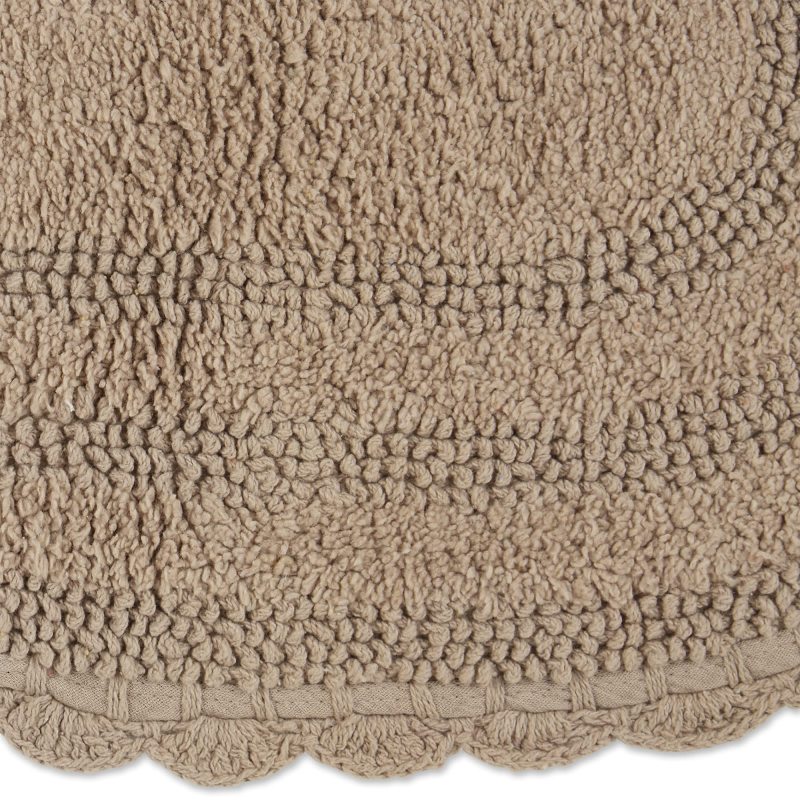 Crochet Collection Reversible Bath Mat, Round