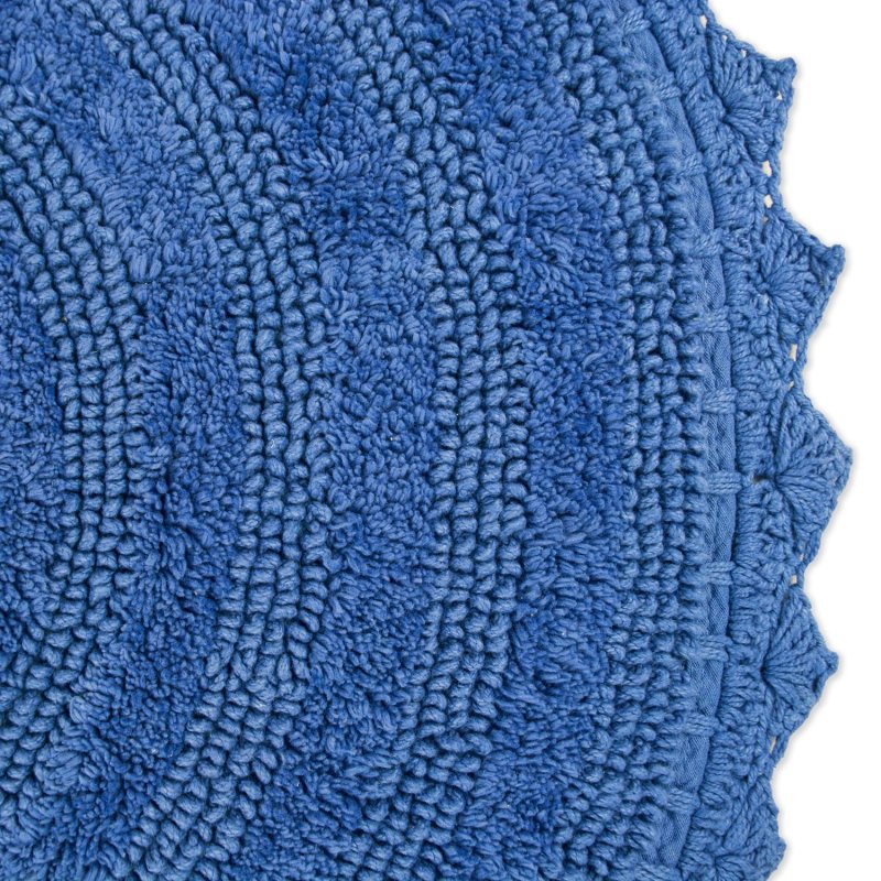 Crochet Collection Reversible Bath Mat, Round