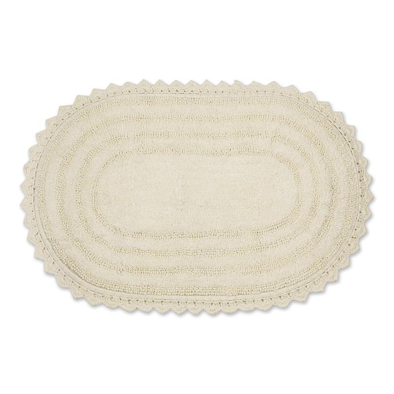 Crochet Collection Reversible Bath Mat, Round
