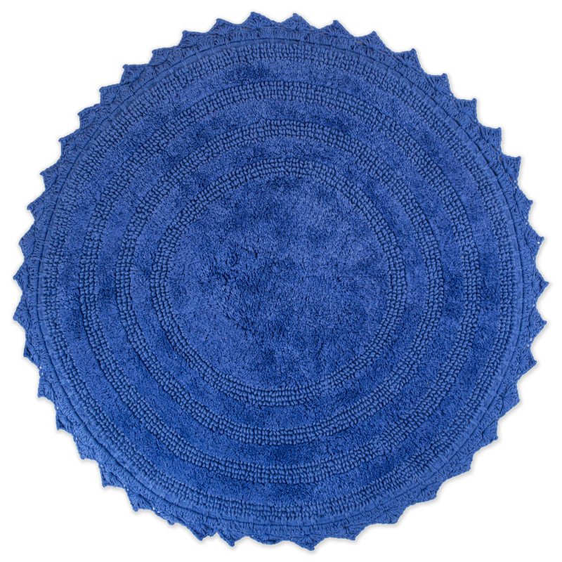 Crochet Collection Reversible Bath Mat, Round