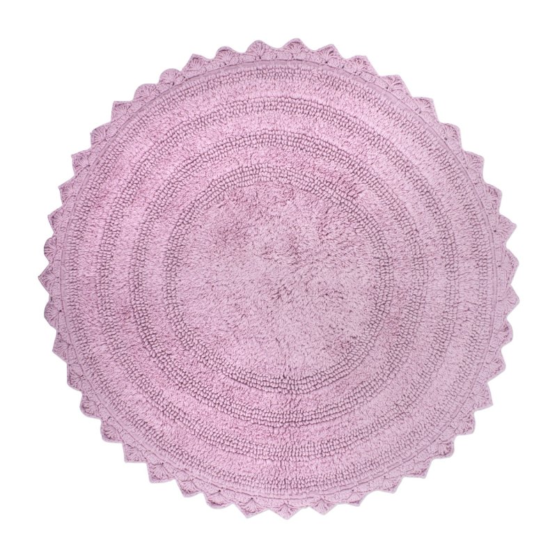 Crochet Collection Reversible Bath Mat, Round