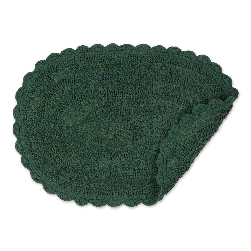 Crochet Collection Reversible Bath Mat, Round