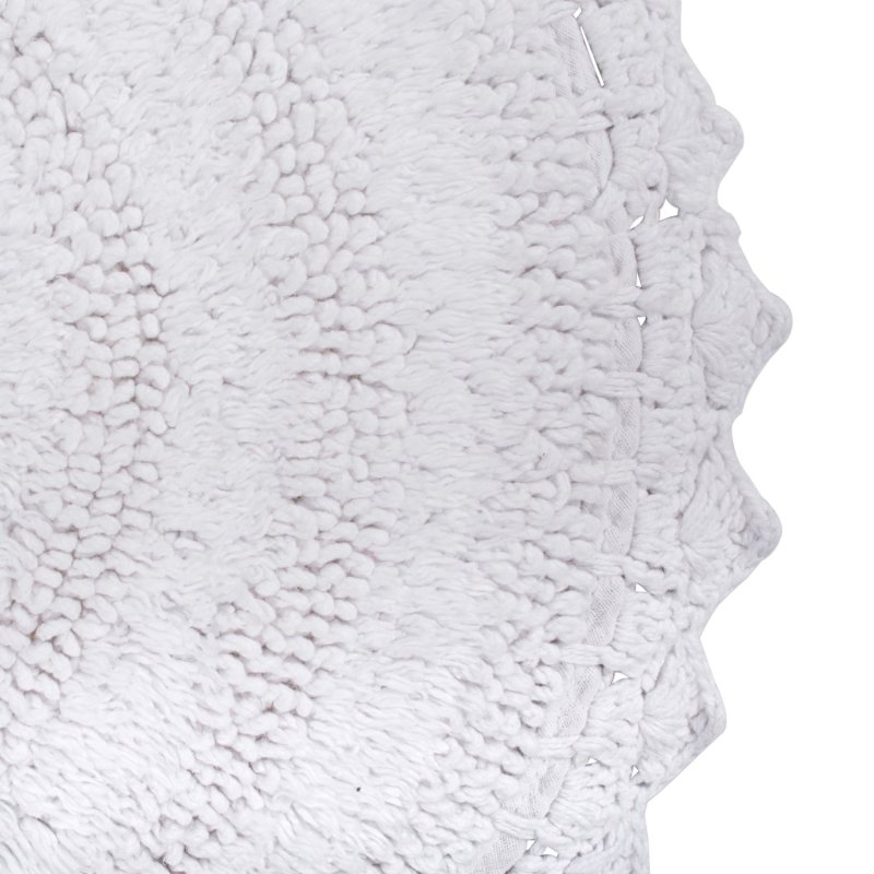 Crochet Collection Reversible Bath Mat, Round