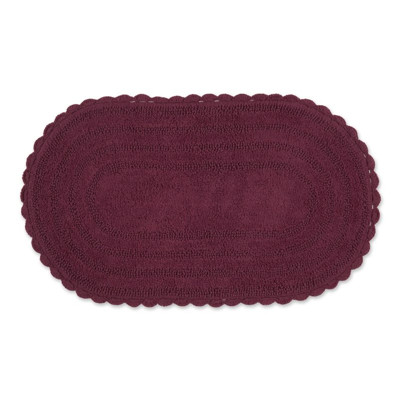 Crochet Collection Reversible Bath Mat, Round