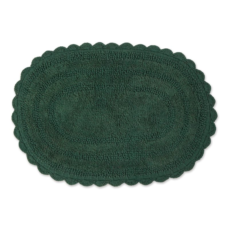 Crochet Collection Reversible Bath Mat, Round