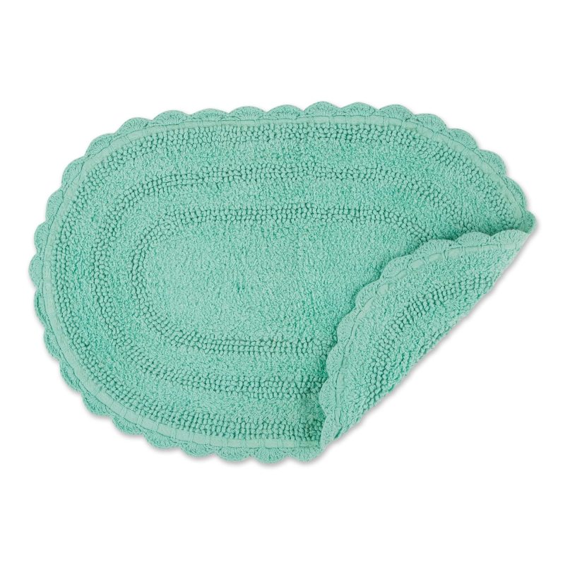 Crochet Collection Reversible Bath Mat, Round