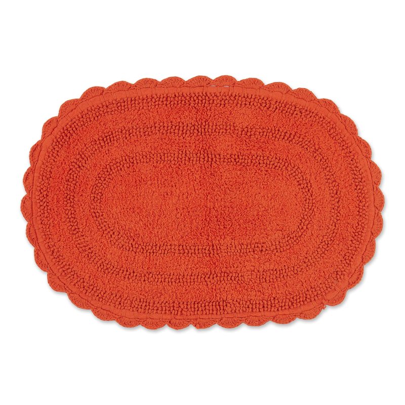 Crochet Collection Reversible Bath Mat, Round